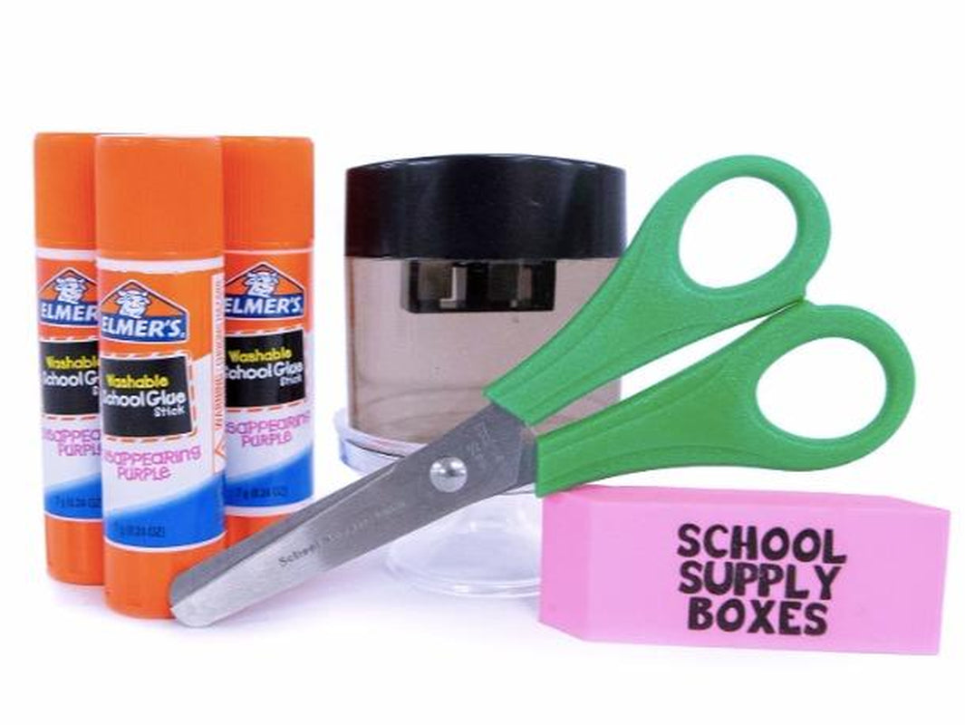 Back to School Supply Box Grades K-5 - School Supply Kit Back to School Essentials - 32 Pieces