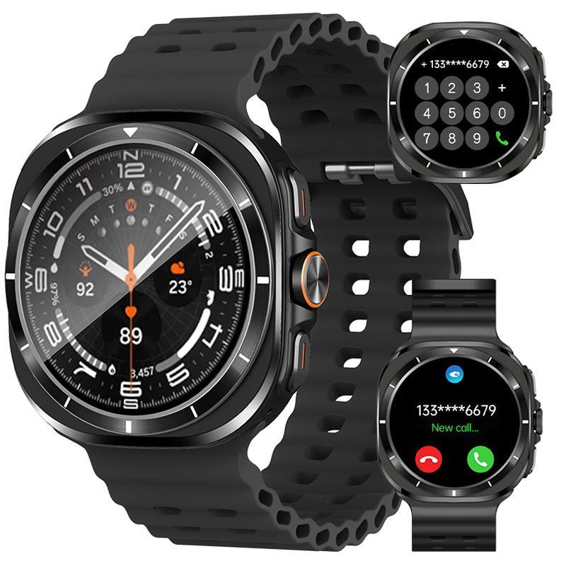 W&O Wireless Smartwatches , Full Touch Display, Weather Forecasts, Remote Camera Control, Music Management - USB Rechargeable, for Android & for Iphone - Perfect Christmas and New Year Gift