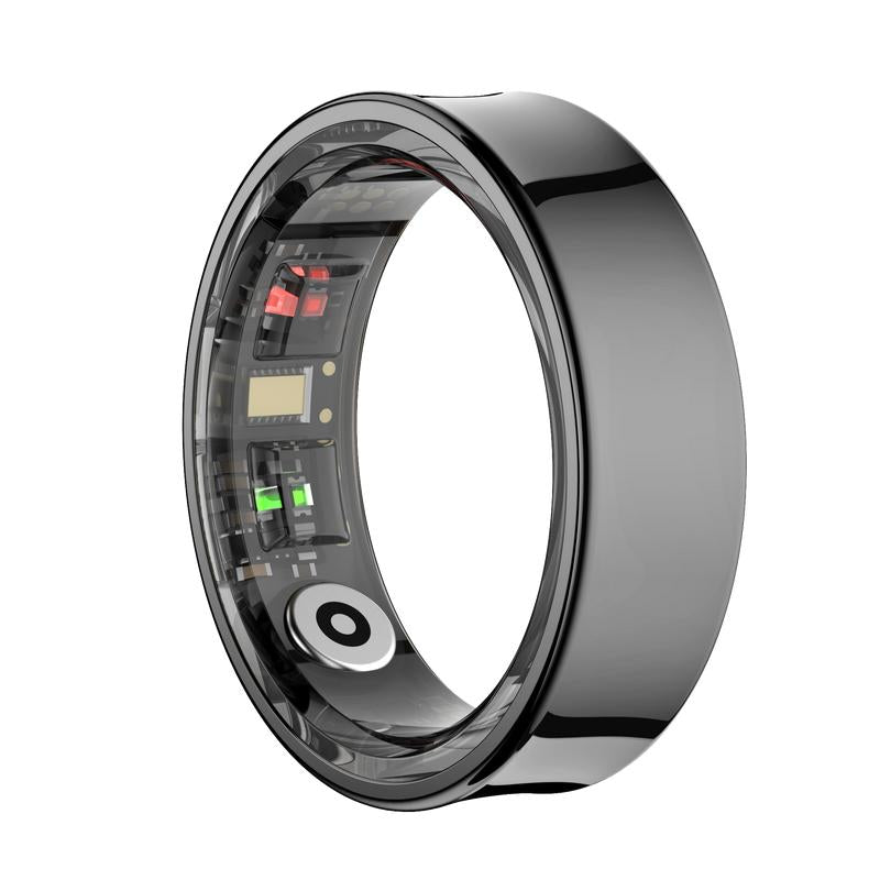 Smart Ring - Health Monitoring Device with Heart Rate, Calories, Sleep, Menstrual Cycle, Skin Temperature, Stress, Mood and Exercise Data for Men and Women, Wireless Fitness Tracker, No Surcharge, Android Ios Compatible