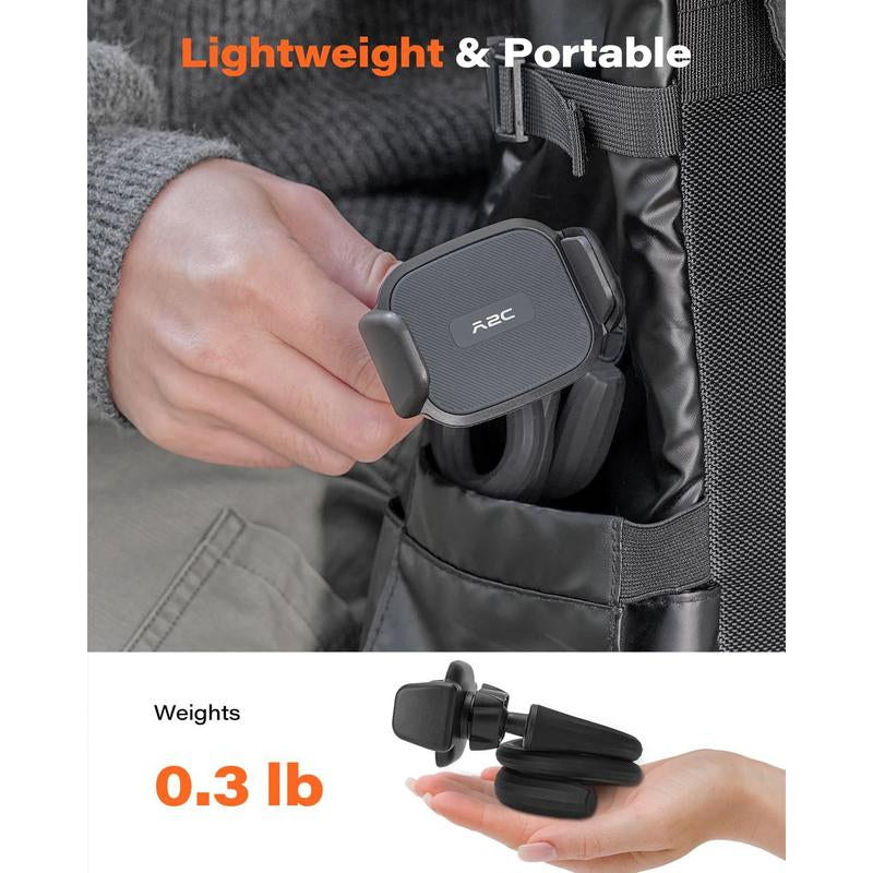 Flexible Phone Holder for Treadmill, Spin Bike, Stroller, Shopping Cart, Desk, Portable Gooseneck 16.5” Long Arm Phone Mount for 4.7”-6.9" Smartphones