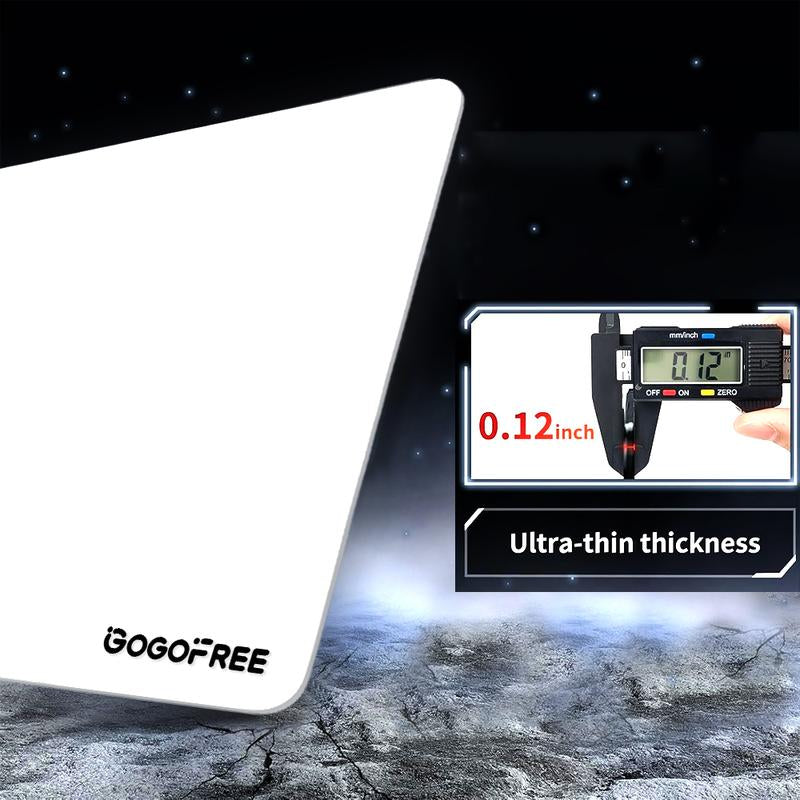 GOGOFREE Premium Tempered Glass Mouse Pad - Ultra-Smooth Gaming & Office Surface, Non-Slip Base, Durable & Easy to Clean - Ideal for Gamers & Professionals