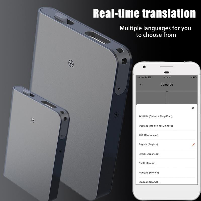 AI Voice Recorder, One-Click Recording,Transcribe & Summarize with AI Technology,Support Multiple Languages