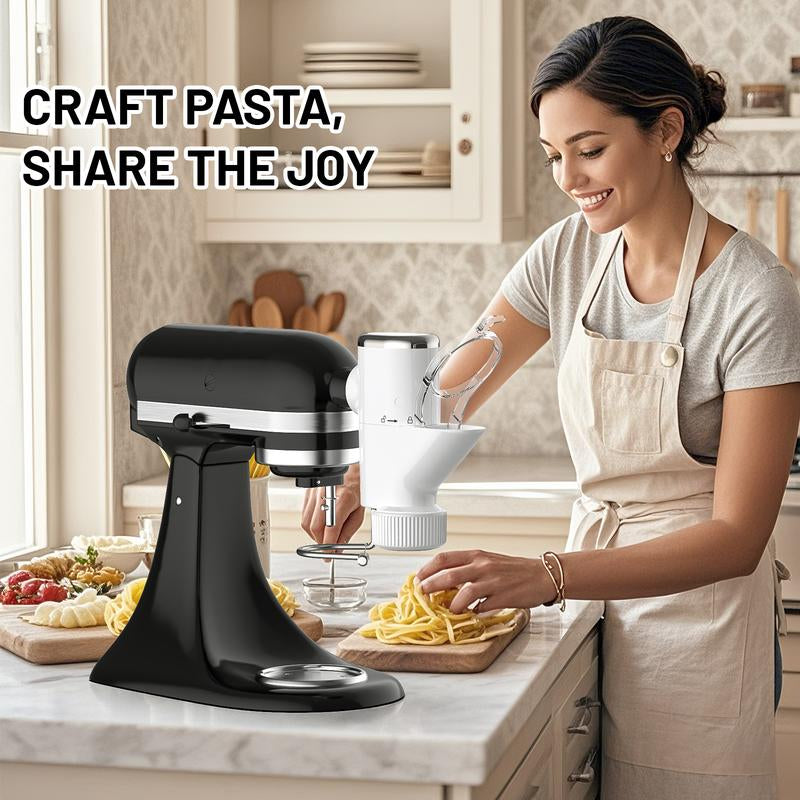 Gvode Pasta Press Attachment for Kitchenaid Stand Mixers with 7 Interchangeable Pasta Plates & Pasta Extruder Accessories