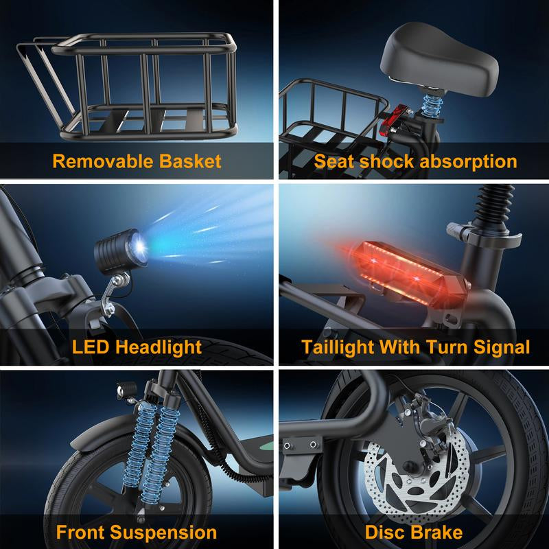 Electric Scooter, 500W Motor, Top Speed 22 MPH, Long Battery Life, 22-28 Miles per Charge, LCD Display, Dual Braking System Commuter Scooter for Adults