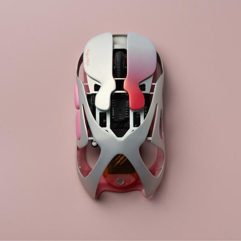 AM Infinity Wireless Gaming Mouse - 30K DPI, 7 RGB Buttons, Dual Mode, Ultra-Light 49G with Ultra-Smooth Glass Pad and Scratch-Resistant Nano-Coating (Silk Glass Mousepad Not Included)