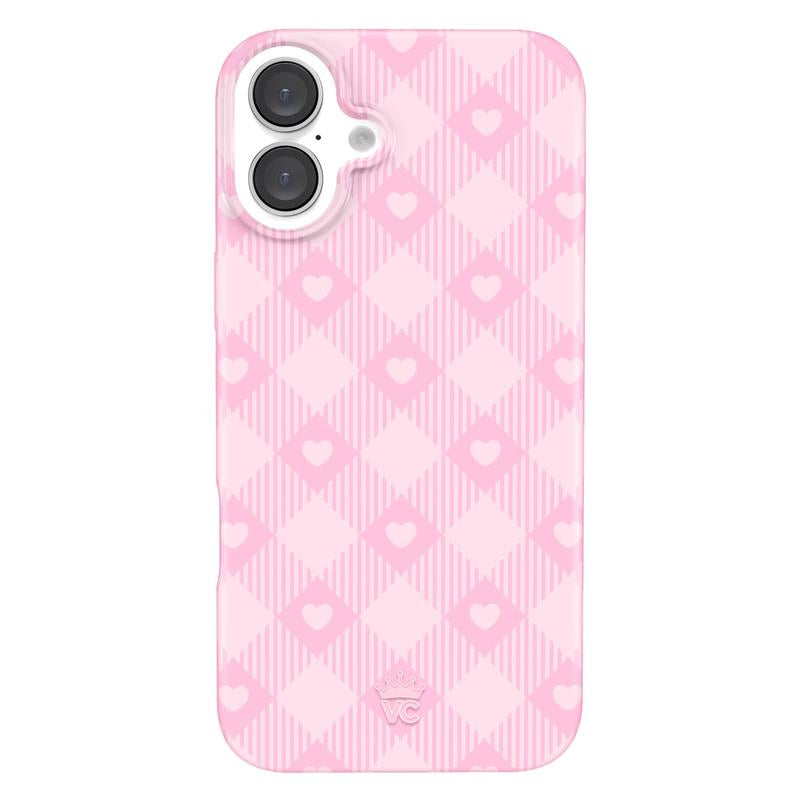 Velvet Caviar Dolly Pink Gingham Iphone Case - Cute & Trendy Phone Cases for Iphone with Stylish Girly Design and Shockproof Protection