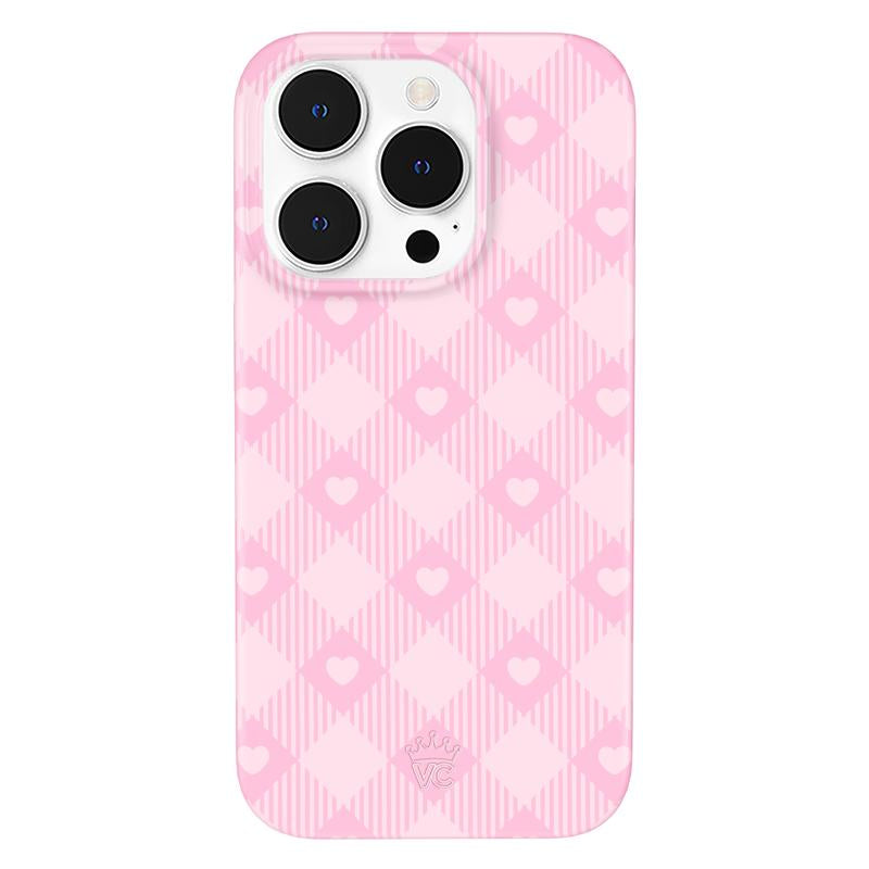 Velvet Caviar Dolly Pink Gingham Iphone Case - Cute & Trendy Phone Cases for Iphone with Stylish Girly Design and Shockproof Protection