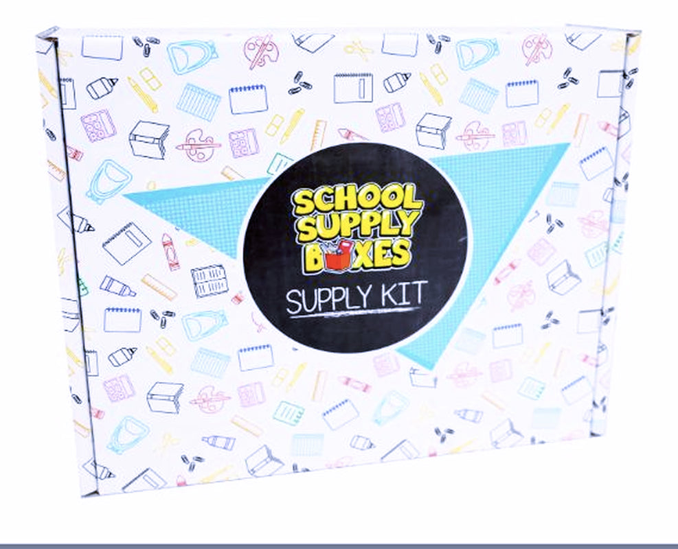 Back to School Supply Box Grades K-5 - School Supply Kit Back to School Essentials - 32 Pieces