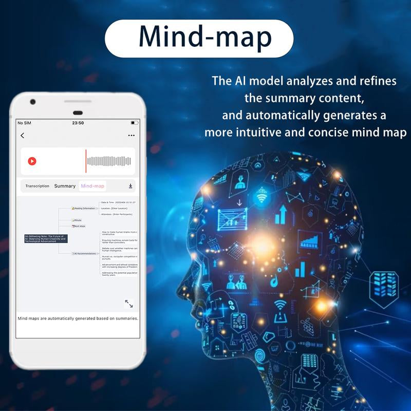 AI Voice Recorder, One-Click Recording,Transcribe & Summarize with AI Technology,Support Multiple Languages