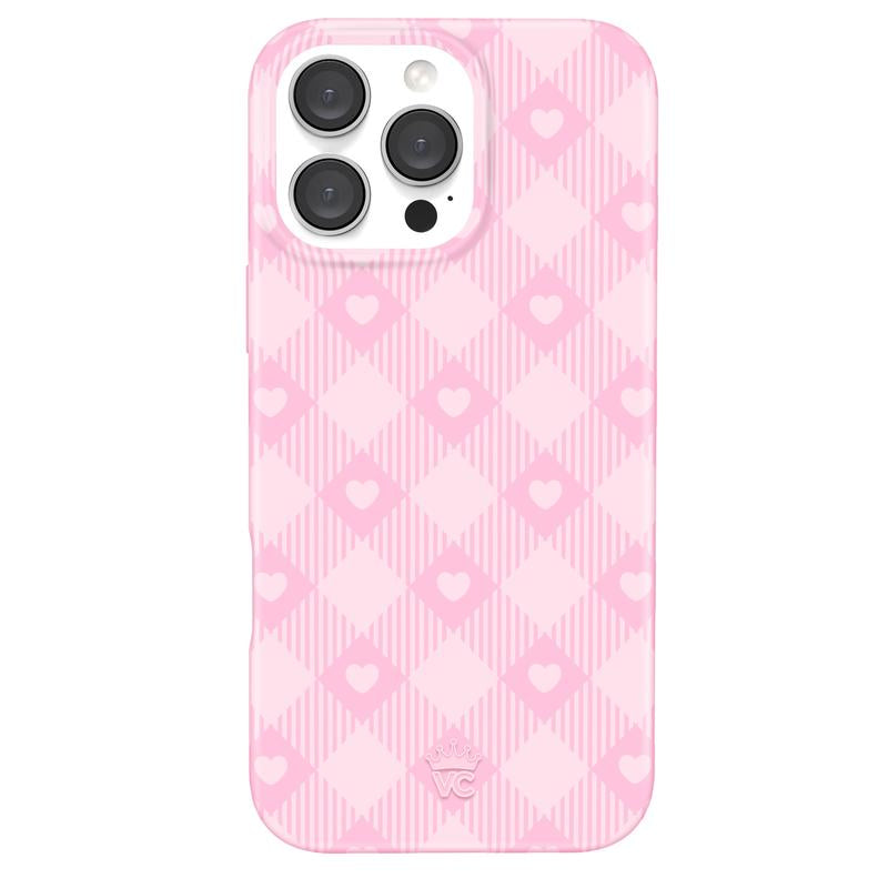 Velvet Caviar Dolly Pink Gingham Iphone Case - Cute & Trendy Phone Cases for Iphone with Stylish Girly Design and Shockproof Protection