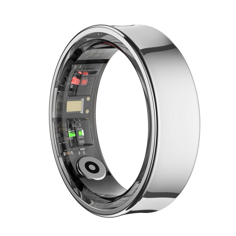 Smart Ring - Health Monitoring Device with Heart Rate, Calories, Sleep, Menstrual Cycle, Skin Temperature, Stress, Mood and Exercise Data for Men and Women, Wireless Fitness Tracker, No Surcharge, Android Ios Compatible