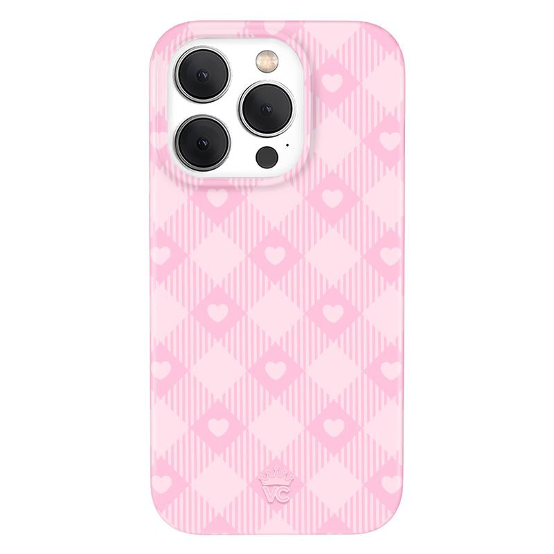 Velvet Caviar Dolly Pink Gingham Iphone Case - Cute & Trendy Phone Cases for Iphone with Stylish Girly Design and Shockproof Protection
