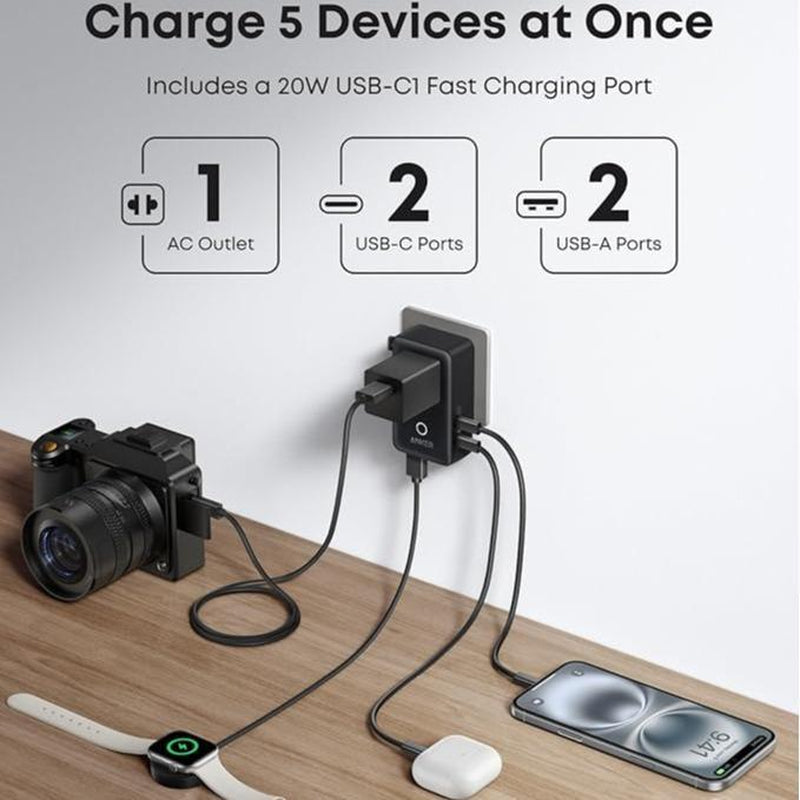Anker Nano Adapter + 3-In-1 Power Bank (Lightning/Usb-C)