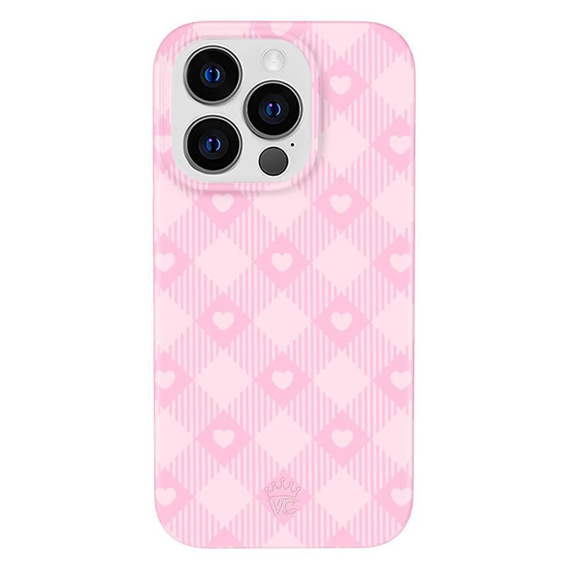 Velvet Caviar Dolly Pink Gingham Iphone Case - Cute & Trendy Phone Cases for Iphone with Stylish Girly Design and Shockproof Protection