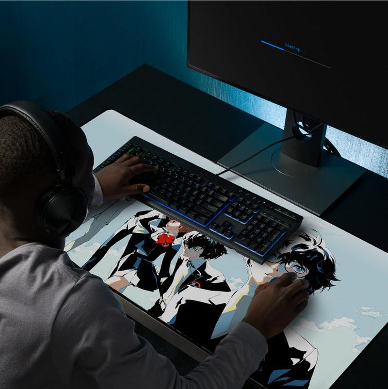 Extra Large Anime Gaming Mousepad - JRPG, Anime Mat with Anti-Slip Rubber Base, Gaming Deskmat