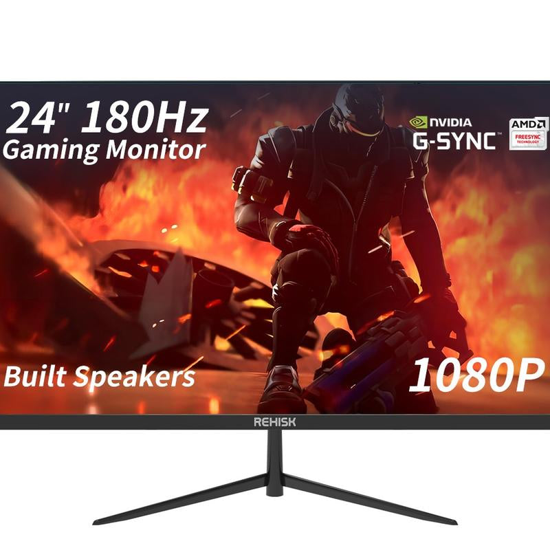 Rehisk 27'' 2K QHD 165Hz Curved Gaming Monitor - 2560P, 1Ms IPS Panel, Adaptivesync, Ultra-Thin Bezel, Tilt Adjustable