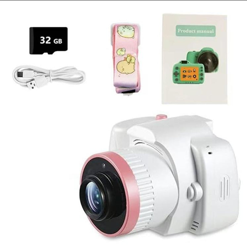 Children'S Camera Toys for Boys and Girls Aged 3-12, Toddler Camera with Projector, 4K HD Selfie Digital Video Camera, Downloadable Music, Best Holiday Gift. Video Creator, Photo Creator, Children'S Vlog Maker, Children'S Memory Recorder