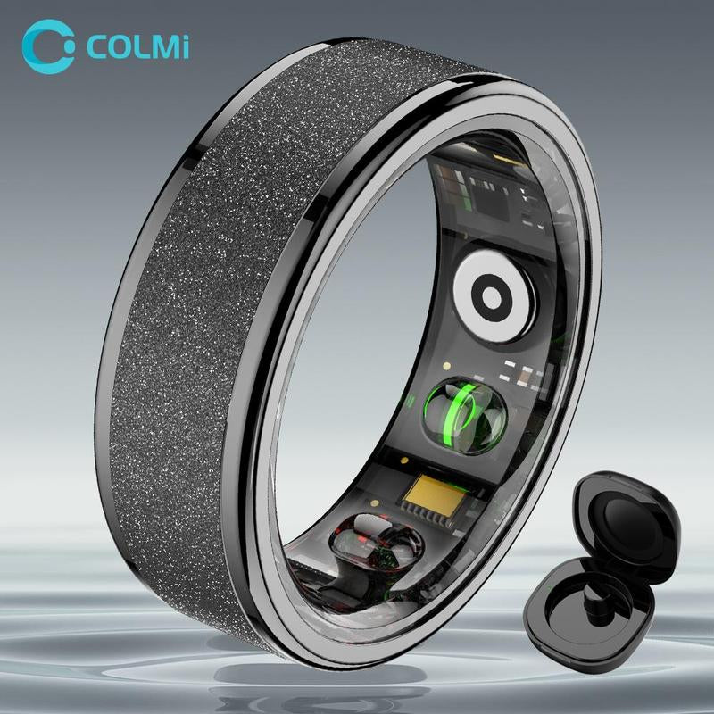 COLMI COLMI Smart Ring, Multifunctional Fashionable Smart Ring with Built-In Battery, Waterproof Sports Ring Fitness Tracker with Multi-Sport Mode for Men & Women, Wearable Fitness Tracker