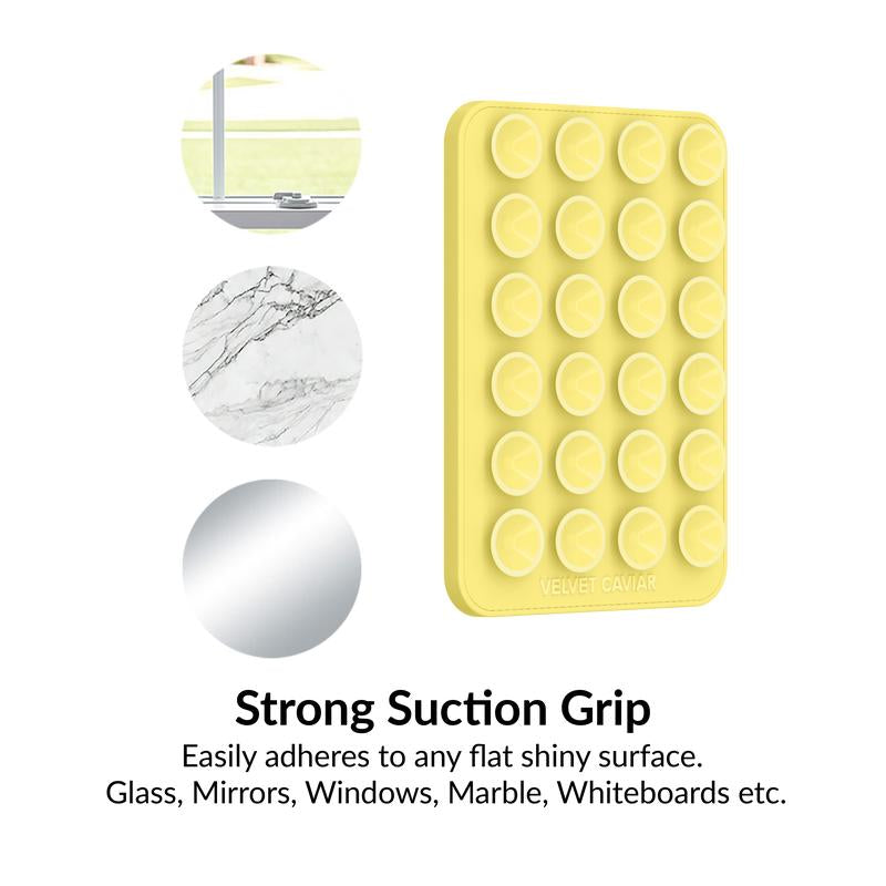 Velvet Caviar Yellow Mightygrip Magsafe Mount - Suction Cup Phone Case Mount Compatible with Magsafe Devices Only - Magnetic Silicone Grip