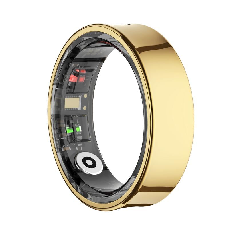 Smart Ring - Health Monitoring Device with Heart Rate, Calories, Sleep, Menstrual Cycle, Skin Temperature, Stress, Mood and Exercise Data for Men and Women, Wireless Fitness Tracker, No Surcharge, Android Ios Compatible