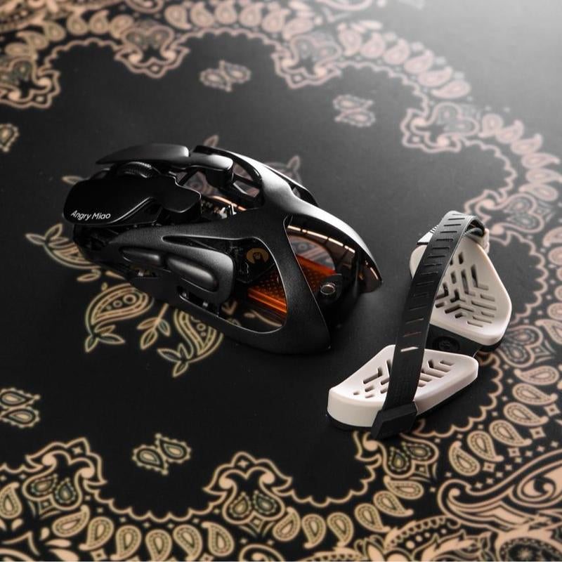 AM Infinity Wireless Gaming Mouse - 30K DPI, 7 RGB Buttons, Dual Mode, Ultra-Light 49G with Ultra-Smooth Glass Pad and Scratch-Resistant Nano-Coating (Silk Glass Mousepad Not Included)