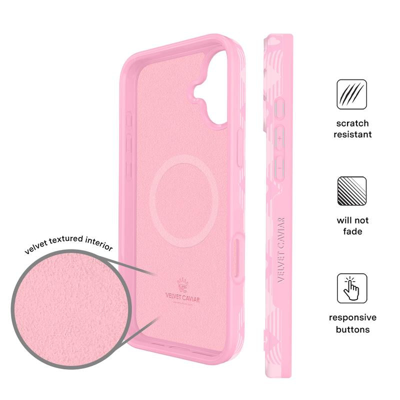 Velvet Caviar Dolly Pink Gingham Iphone Case - Cute & Trendy Phone Cases for Iphone with Stylish Girly Design and Shockproof Protection