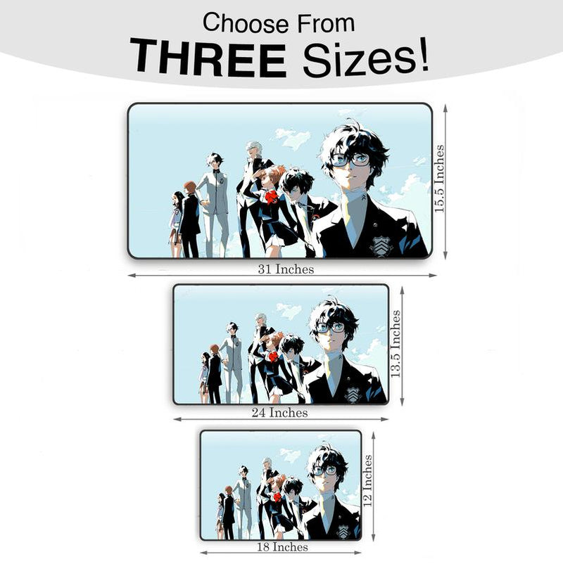Extra Large Anime Gaming Mousepad - JRPG, Anime Mat with Anti-Slip Rubber Base, Gaming Deskmat