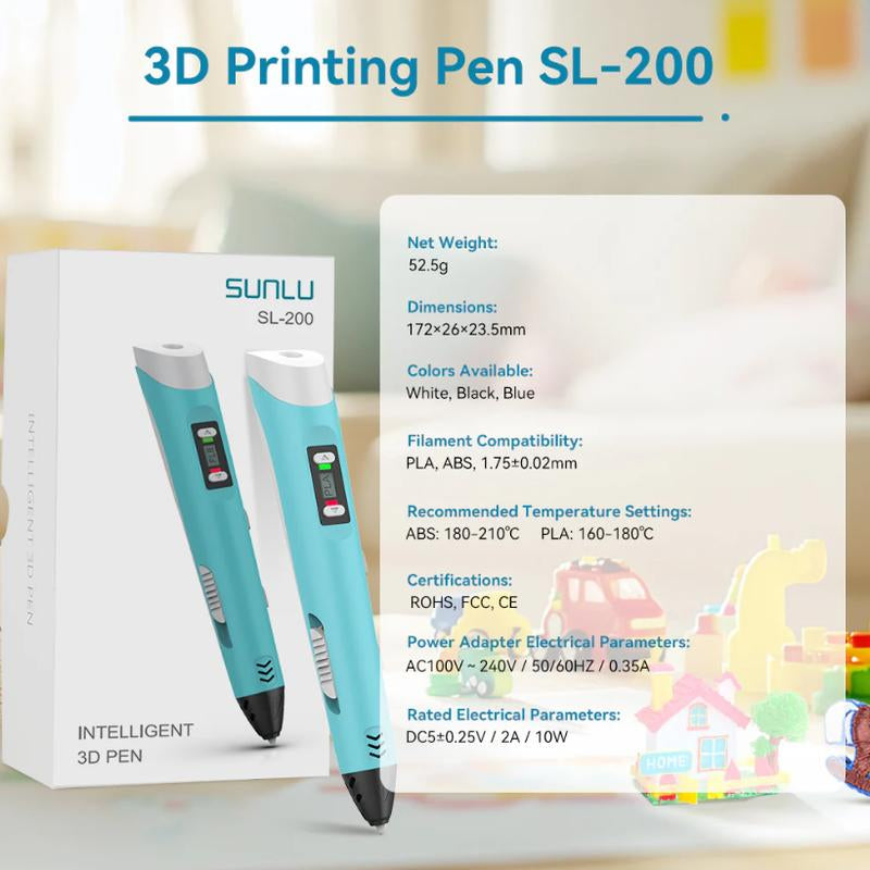 SUNLU 3D Pen 3D Printing Pen SL-200 Perfect Gift for Creative Kids Suitable for Children Aged 5 and Above