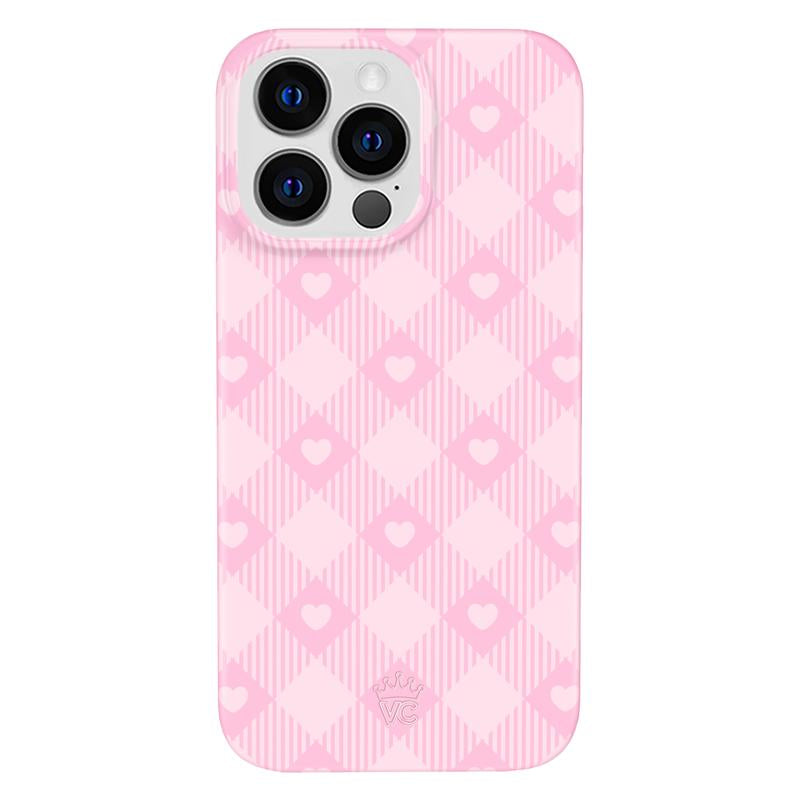 Velvet Caviar Dolly Pink Gingham Iphone Case - Cute & Trendy Phone Cases for Iphone with Stylish Girly Design and Shockproof Protection