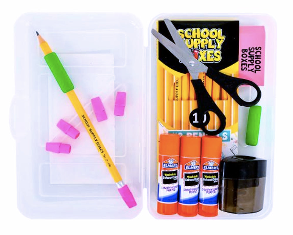 Back to School Supply Box Grades K-5 - School Supply Kit Back to School Essentials - 32 Pieces