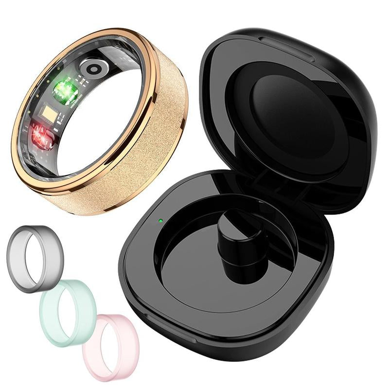 COLMI COLMI Smart Ring, Multifunctional Fashionable Smart Ring with Built-In Battery, Waterproof Sports Ring Fitness Tracker with Multi-Sport Mode for Men & Women, Wearable Fitness Tracker