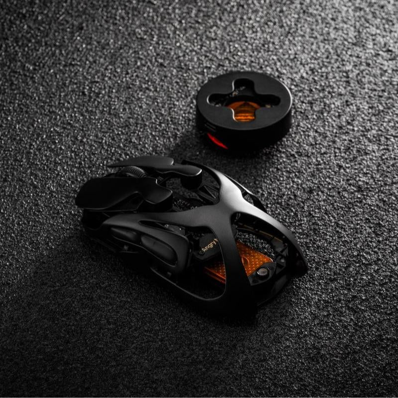 AM Infinity Wireless Gaming Mouse - 30K DPI, 7 RGB Buttons, Dual Mode, Ultra-Light 49G with Ultra-Smooth Glass Pad and Scratch-Resistant Nano-Coating (Silk Glass Mousepad Not Included)