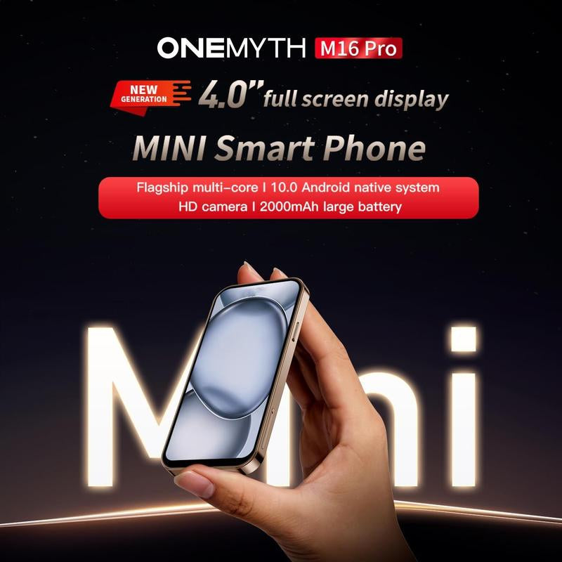 Mini Smartphone, 4.0 Inch Android 10.0 Phone, 2+16GB RAM Cellphone, 3G Network Dual Card Mobile Phone with 2000Mah Battery, Portable Fashion Phone, Multifunction Touchscreen Smartphone