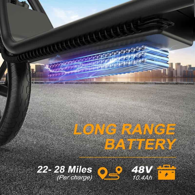 Electric Scooter, 500W Motor, Top Speed 22 MPH, Long Battery Life, 22-28 Miles per Charge, LCD Display, Dual Braking System Commuter Scooter for Adults