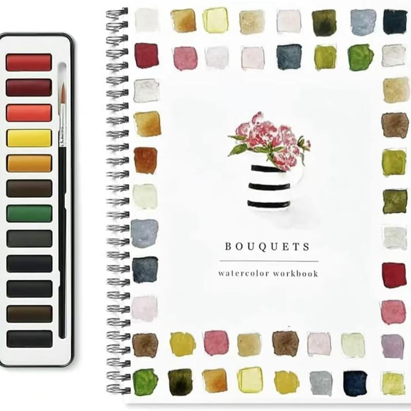 Beginner-Friendly Birds Watercolor Workbooks, Art Craftspainting Supplies, Water Color Book for Kids Adults Teens(Animals)
