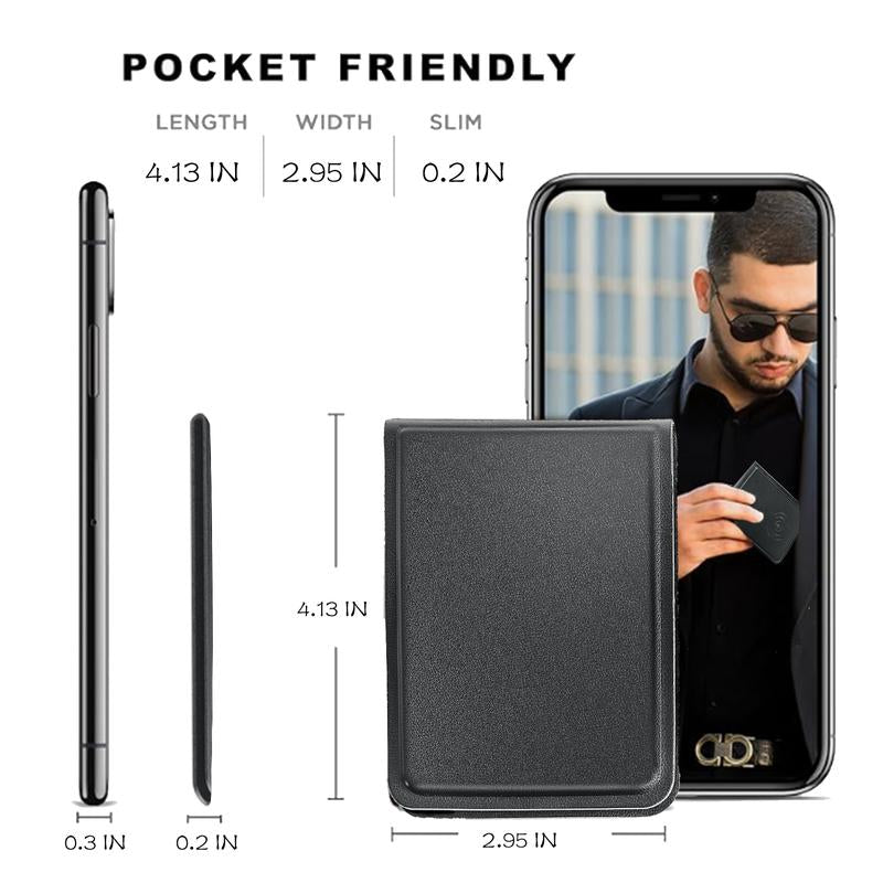 Smart Card Holder · Wireless Charging · Driver’S License & ID Storage · Track Your Car · Long Battery Life · Portable Wallet · Top Gift for Him/Her, Travel Essentials