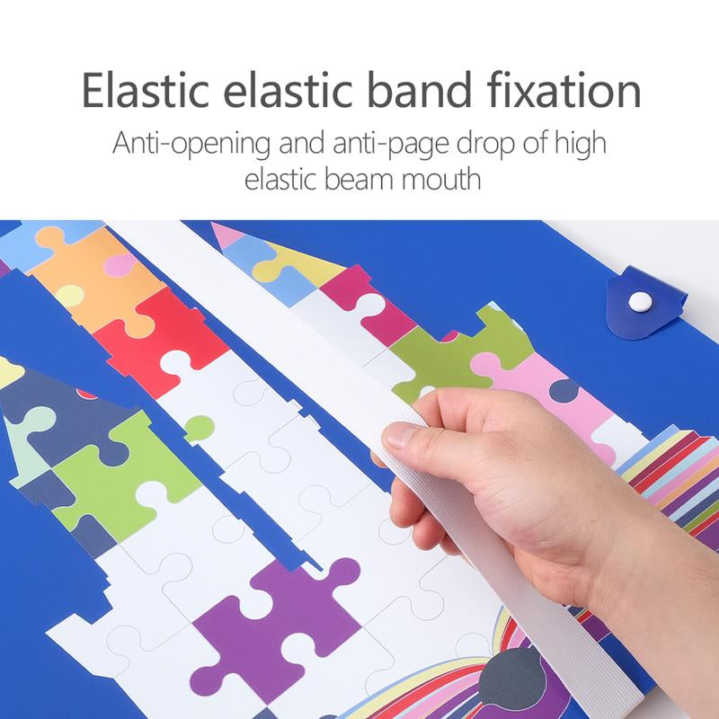 Art Collection Puzzle Storage Folder for 1000-Pieces: Large Capacity Jigsaw Puzzles Organizer Portable with 20 Pockets, Dustproof & Protective Puzzle Accessory Maximum Installable Capacity 20.2In*27.9In/51.5Cm*71Cm