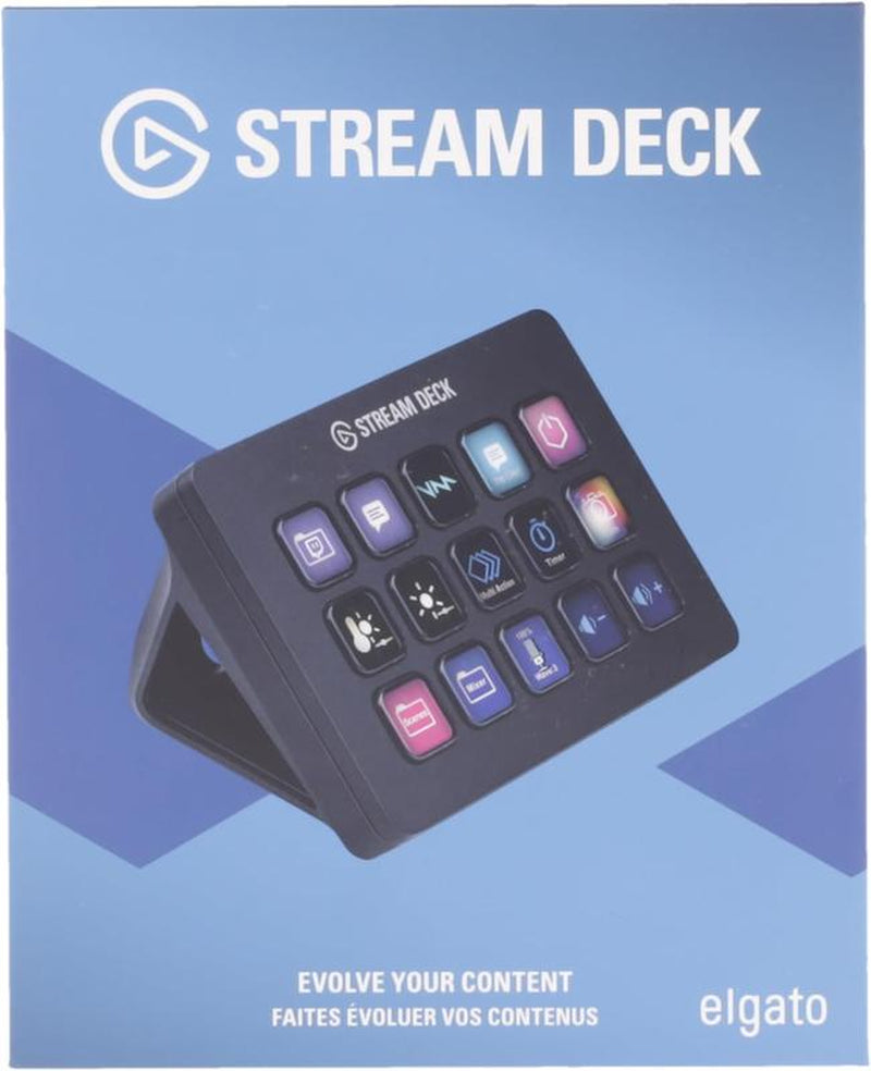 Elgato Stream Deck MK.2 Studio Controller with 15 Macro Keys, Trigger Actions in Apps, Works with Mac & PC, Ideal for OBS, Twitch, Youtube & More