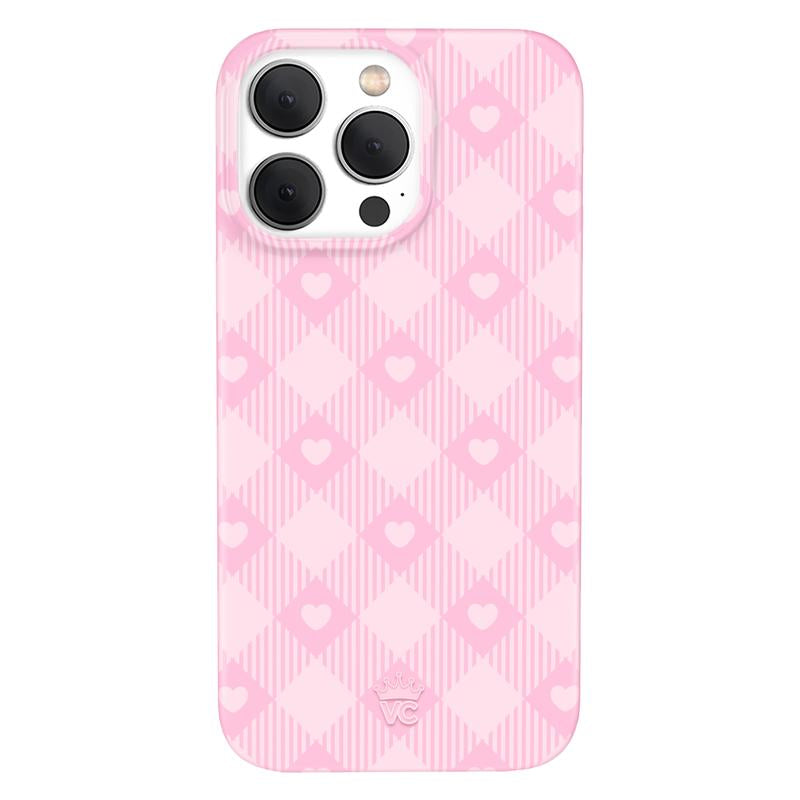 Velvet Caviar Dolly Pink Gingham Iphone Case - Cute & Trendy Phone Cases for Iphone with Stylish Girly Design and Shockproof Protection
