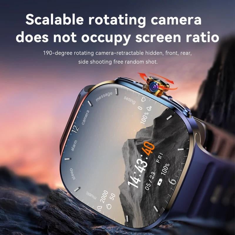 NEW M99 Smartwatch 2.4Inch Larger Screen with 190 ° Rotary Camera GPS Position WIFI Connect App Download Android 10.0 Smart Watch