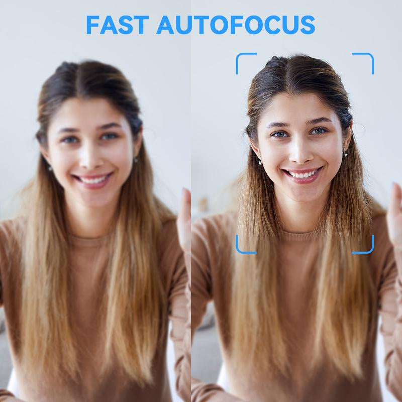EMEET C60E 4K Ultra HD Webcam with Auto Focus 73° FOV for PC Gaming Switch2 Computer Camera 4K@30Fps 1080P@60Fps Fast Autofocus Auto Light Correction Plug & Play with Privacy Cover for Streaming Working Gaming