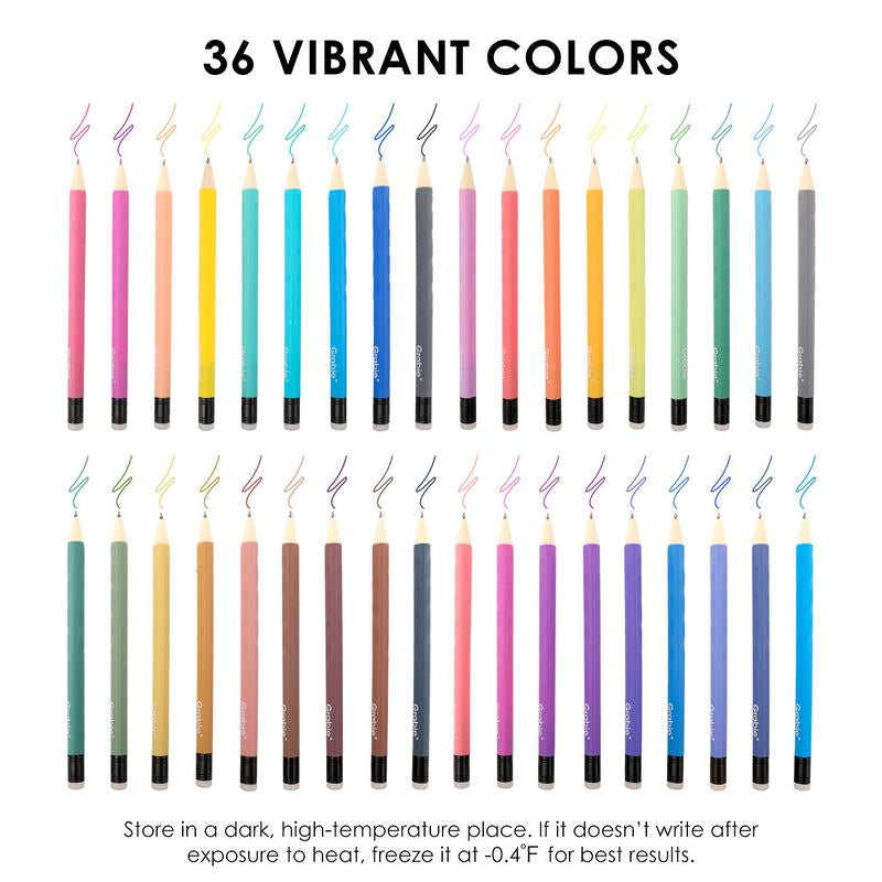 Grabie Erasable Gel Pen Set Medium Point Pens with Eraser for Everyday Use & Educational Purposes, for Planner, Students, Teachers, Nurses and Artists, Magical Pen, Tiktokshopbacktoschool