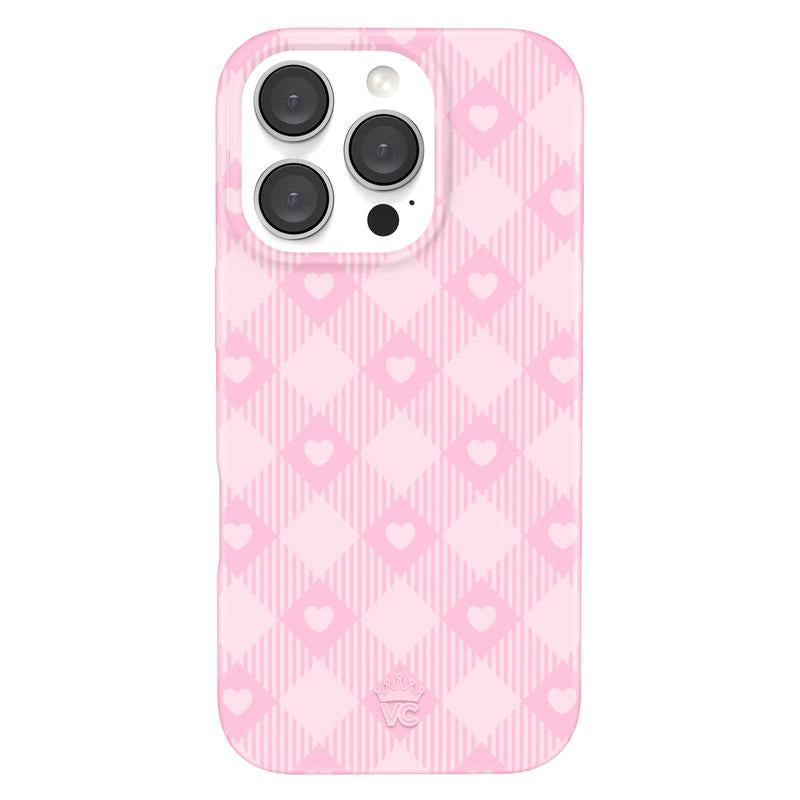 Velvet Caviar Dolly Pink Gingham Iphone Case - Cute & Trendy Phone Cases for Iphone with Stylish Girly Design and Shockproof Protection