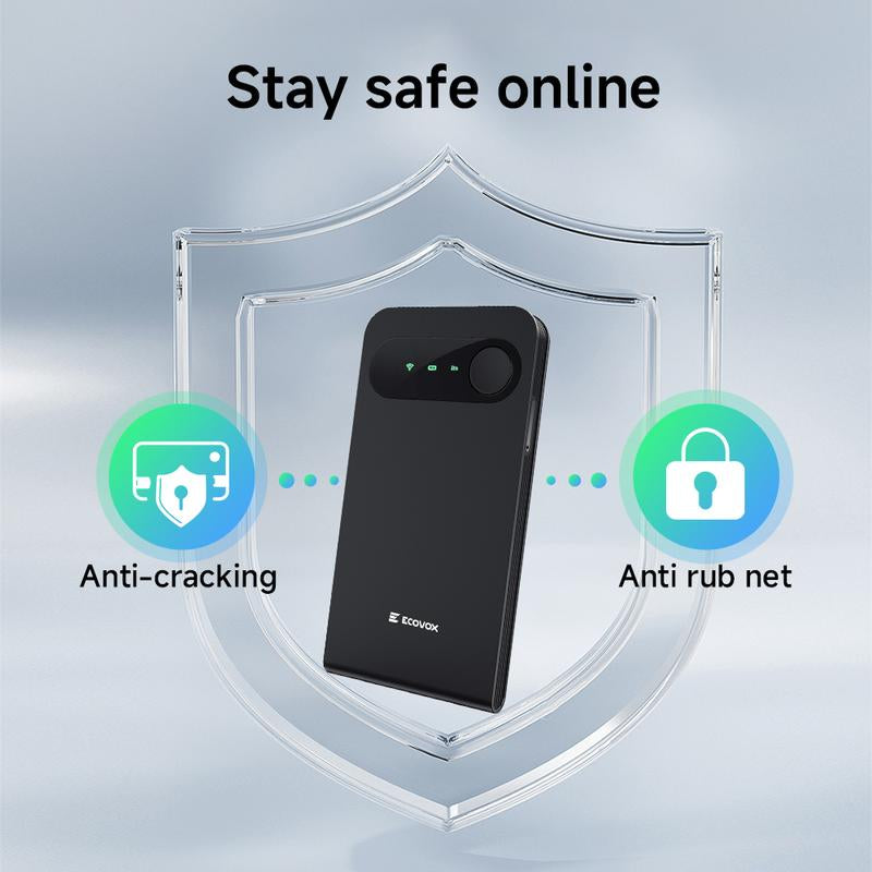 ECOVOX 2025 New Portable Wifi Official Genuine No SIM Card Required Outdoor Car Computer Internet Broadband Router