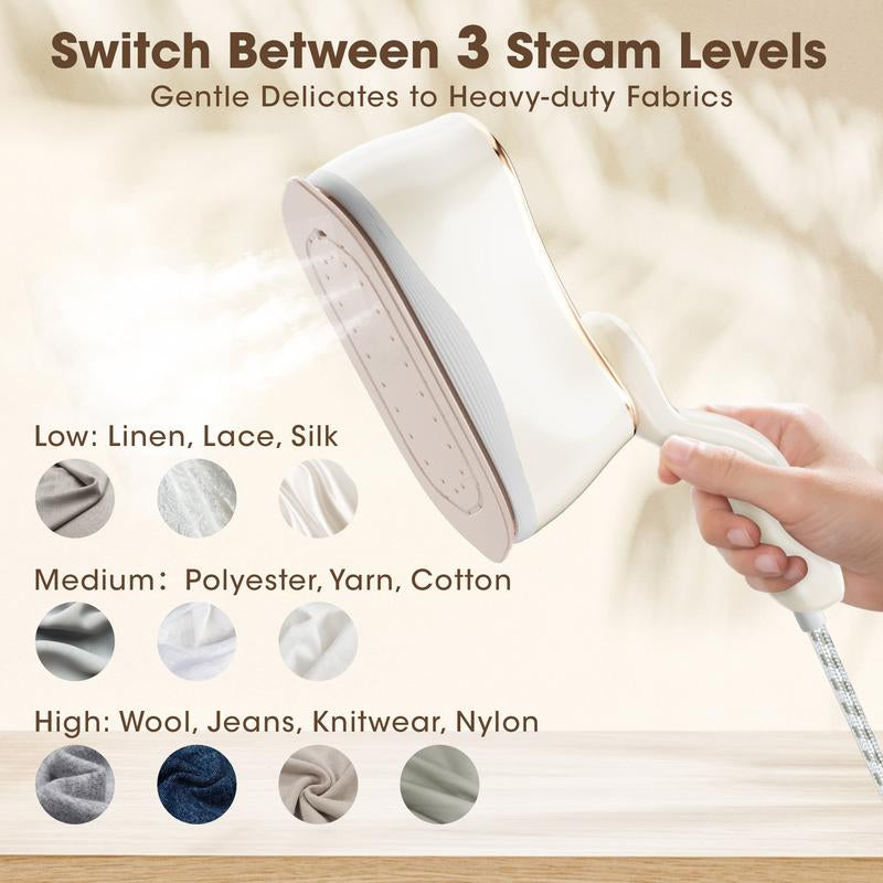 TEHANLD Travel Steamer Iron for Clothes Mini - Portable Ironing Machine Travel Small Size Portable Steamer Travel College Dorm Home Essentials Steamer for Clothes