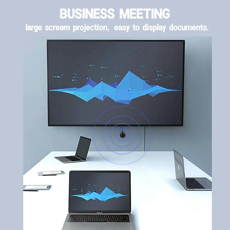 Wireless Screen Projector HD TV Monitor Portable Mobile Phone Connection TV Monitor HD Wireless 5G 4K Horizontal and Vertical Screen Connector Wireless HDMI Display Dongle Adapter Digital Products Smartphone