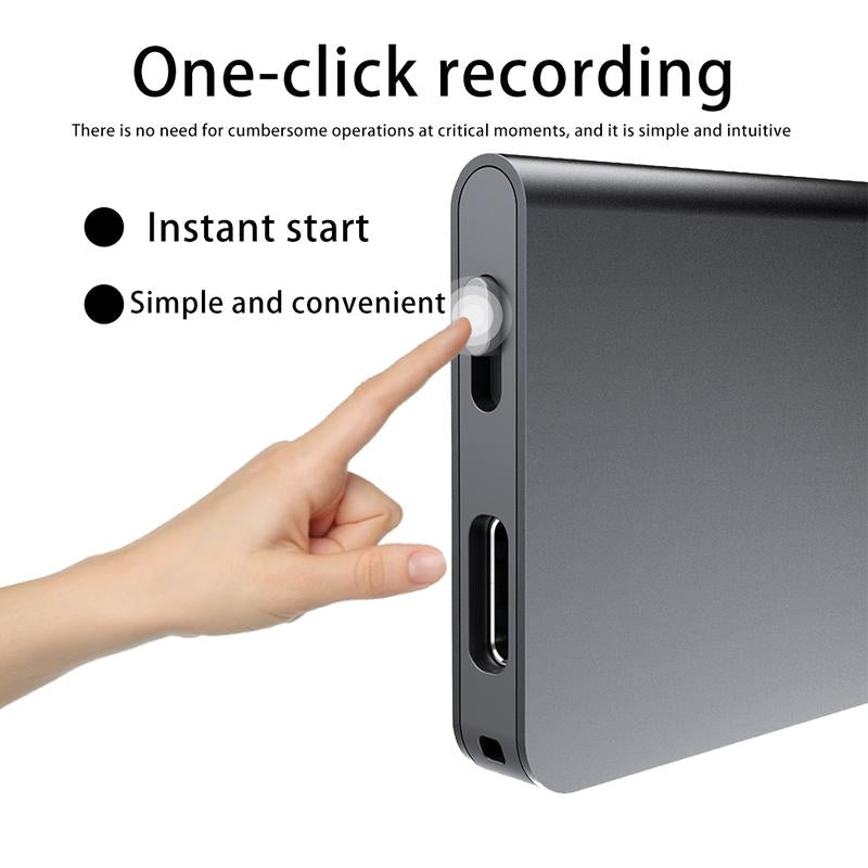 AI Voice Recorder, One-Click Recording,Transcribe & Summarize with AI Technology,Support Multiple Languages