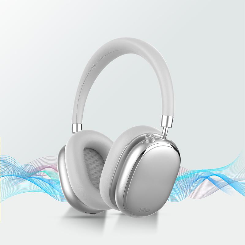 T-Fun NC95 Hybrid Active Noise Canceling Headphones | Bluetooth 5.3, 65H & Transparency Mode | Custom EQ App, Hi-Res Audio for Android/Ios