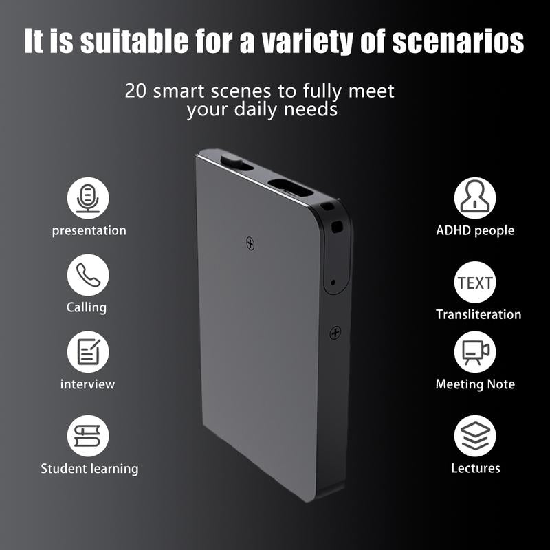AI Voice Recorder, One-Click Recording,Transcribe & Summarize with AI Technology,Support Multiple Languages