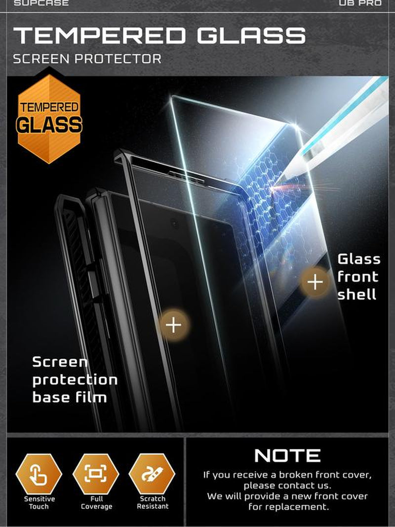 SUPCASE for Samsung Galaxy Z Fold 7 Case with Kickstand UB Pro Built-In Tempered Glass Screen Protector Hinge Coverage Military-Grade Protection Full-Body Heavy-Duty Rugged Phone Case Magsafe Compatible Anti-Slip Grip Support Magnetic Wireless